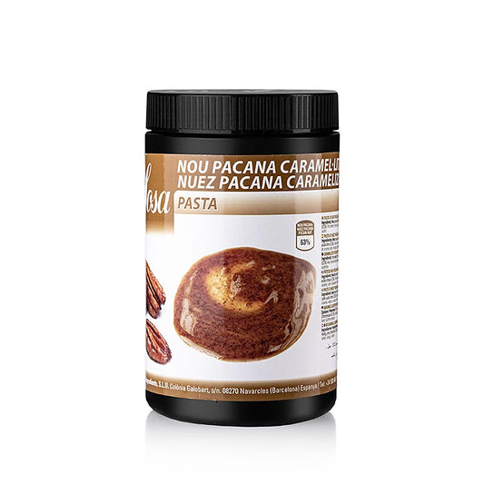 Sosa Paste - Noix de pécan caramélisée, 1,2 kg : des arômes et des textures uniques pour les cuisiniers moléculaires, noix de pécan sucrée, sucre caramélisé et sel marin fin