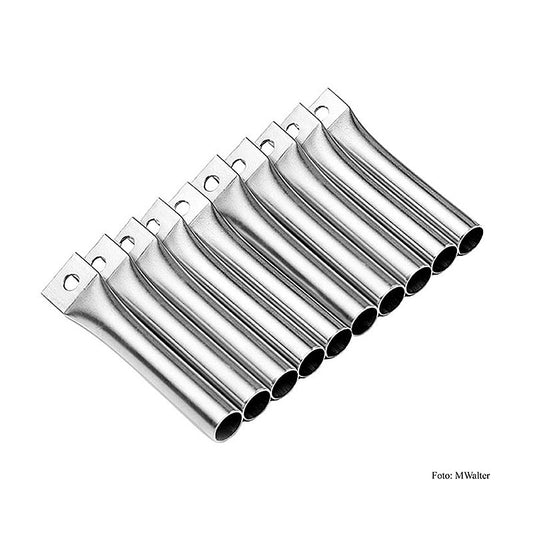 Matthias Walters Crunch-Roll Tubes, ø18mm, sans plaque de fond, 10 pièces, convient pour différents types de pâte, pour cuire ou frire, conception pratique pour faciliter le retrait et le refroidissement, remplissage polyvalent