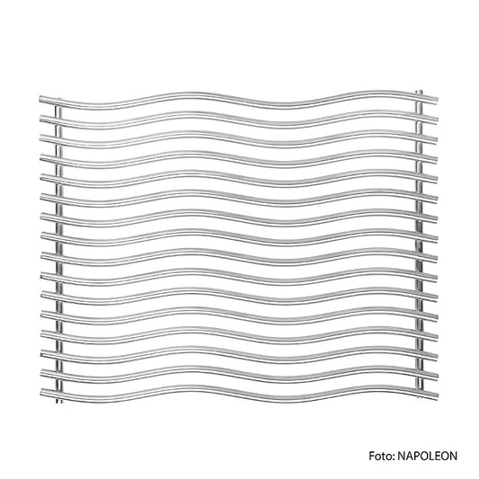 Accessoires pour barbecue Napoleon - Grille de cuisson Wave en acier inoxydable, adaptée au PRO 500/665/825, 1 pièce, grille de cuisson durable et de haute qualité en acier inoxydable