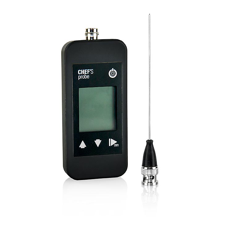 Chef's Probe Thermomètre à affichage numérique, sonde à piquer, 1,5mm, noir, 1 pc - Un thermomètre précis pour une cuisson parfaite de la viande