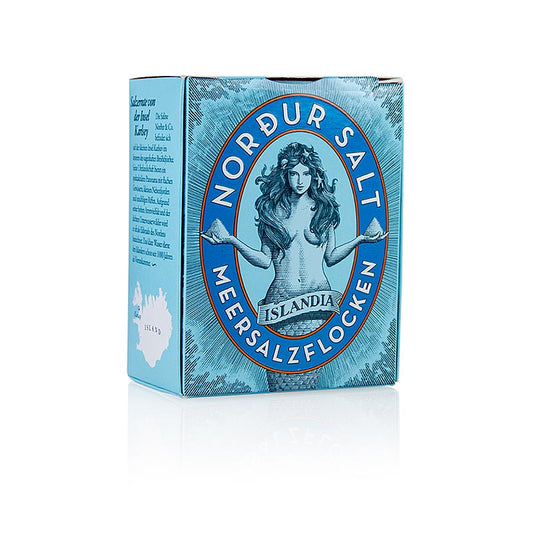 Flocons de sel marin d'Islande, 125 g, obtenus par géothermie à Breiðafjörður Pure, fraîche et croustillante flocons de sel marin de Norður