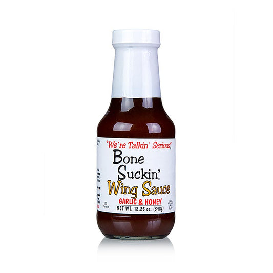 Sauce pour ailes de poulet au goût d'ail et de miel de Bone Suckin' - Ford's Food, 290 ml