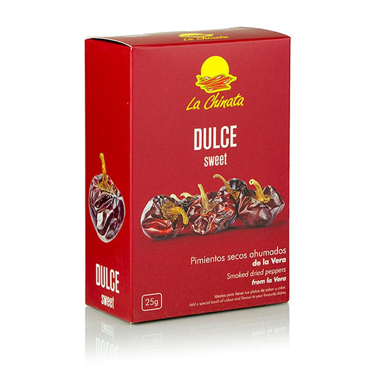 Poivrons doux séchés et fumés de La Chinata, mélange d'épices avec sel, poivre, moutarde, légumes secs et piments, 25 g