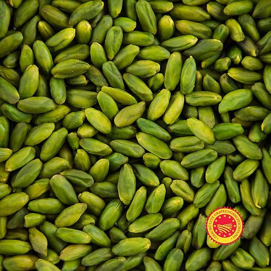 Pistaches décortiquées vert foncé Bronte de Pariani, sac de 1kg, idéales pour agrémenter les desserts et comme snack sain