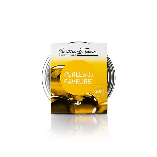Caviar épicé au miel avec des perles de 5 mm et Les Perles pour une expérience gustative unique