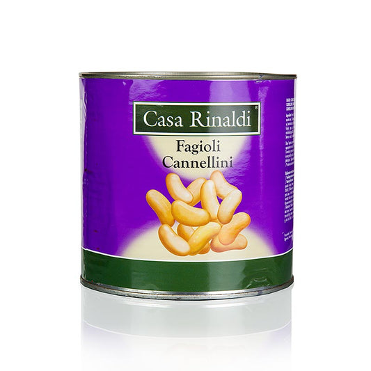 Petits haricots blancs Cannellini en boîte de 2,5 kg, parfaits pour les plats à base de riz et de légumes secs Haute qualité, savoureux et sains