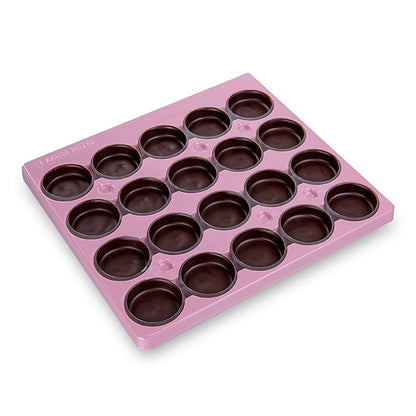 Moule à chocolat rond Medium, foncé, ø 57x16mm, 100 pcs