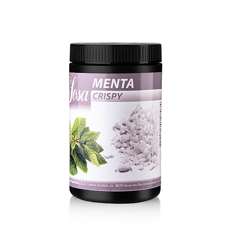 Menthe lyophilisée de Sosa Crispy - paquet de 650 g pour les cuisiniers créatifs et les gourmets, idéal pour les desserts et les cocktails, goût de menthe intense et frais