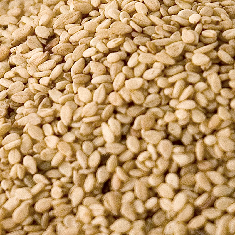 Graines de sésame bio, non décortiquées et grillées, riches en vitamines et en minéraux, complément parfait pour les salades, les pâtisseries et les plats asiatiques, cultivées de manière durable en Suisse