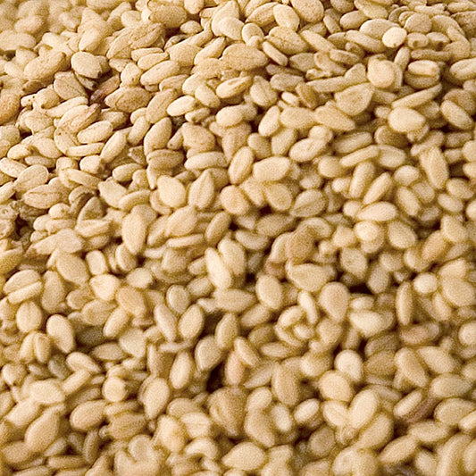 Graines de sésame bio, non décortiquées et grillées, riches en vitamines et en minéraux, complément parfait pour les salades, les pâtisseries et les plats asiatiques, cultivées de manière durable en Suisse