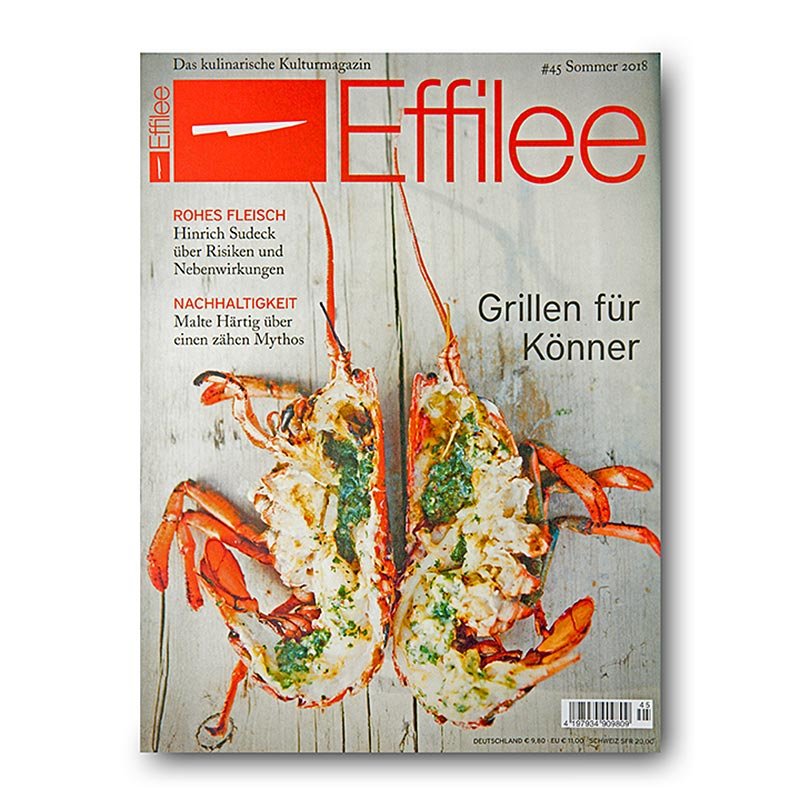 Effilee - Magazine consacré à l'alimentation et à l'art de vivre, numéro 45, 1 exemplaire | Non alimentaire / Matériel / Accessoires pour barbecue | thungourmet