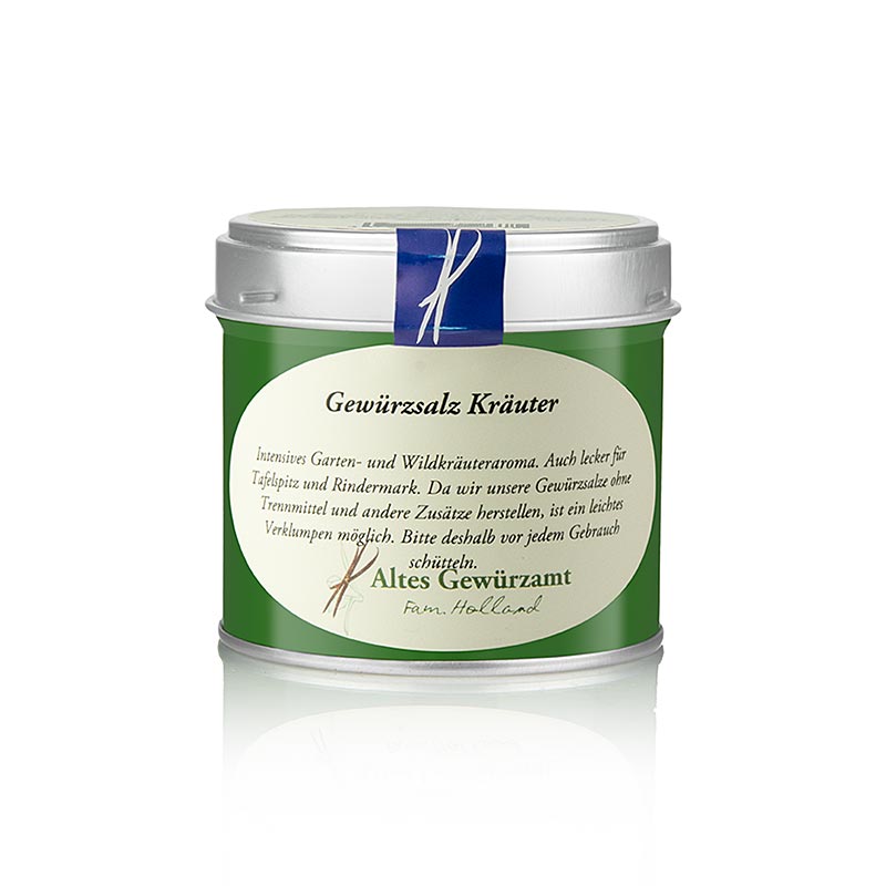 Sel d'Altes Gewürzamt aux herbes, Altes Gewürzamt, 160 g - Sel marin de la côte d'argent du Portugal avec une combinaison secrète d'herbes Idéal pour le civet et la moelle de bœuf