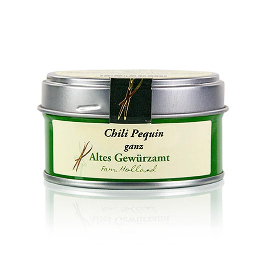 Chili Pequin, entier, Altes Gewürzamt, 15 g - Très aromatique et ardemment piquant, idéal pour les soupes et les plats mijotés