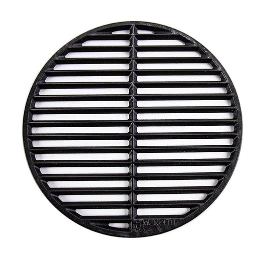 Grille en fonte pour barbecue JUNIOR, matériau de haute qualité, répartition optimale de la chaleur, durable et facile d'entretien, 33cm de diamètre