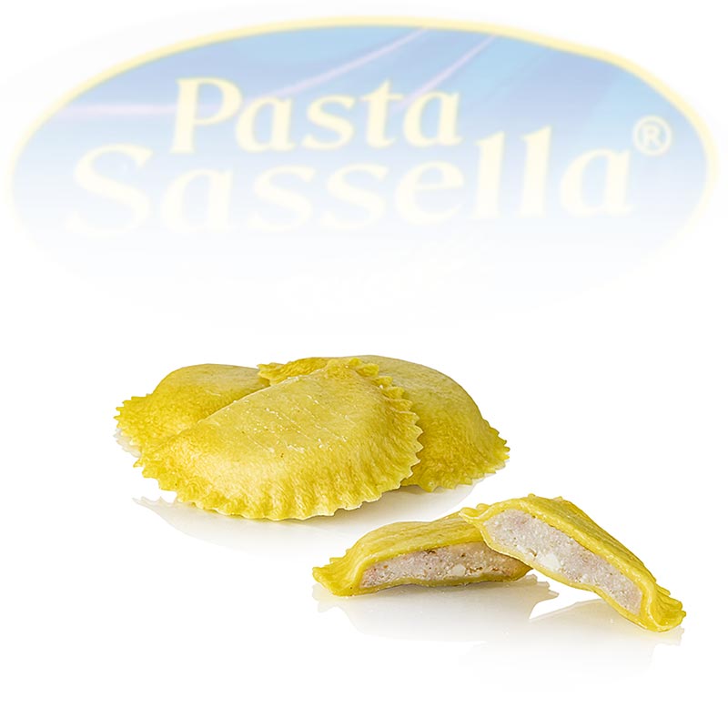 Ravioli/Panzerotti frais fourrés au gorgonzola et aux noix, Sassella, 500 g - Saveurs italiennes authentiques, faciles à préparer, idéales pour un repas rapide et raffiné à la maison