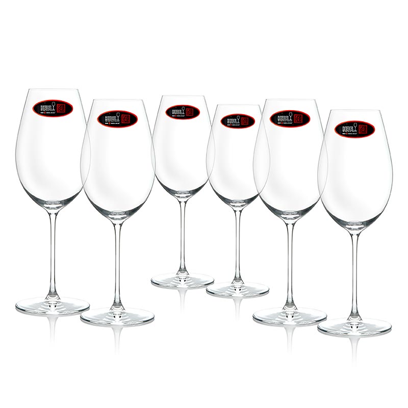 Verre Riedel Veritas - Sauvignon Blanc (0449/33), en boîte cadeau, 6 pcs - Verre à Sauvignon Blanc fabriqué à la machine de la série de verres ultralégers Riedel Veritas, idéal pour l'usage quotidien, combinaison harmonieuse de fruit et d'acidité, lavable au lave-vaisselle, hauteur : 235 mm, contenance : 440 ccm