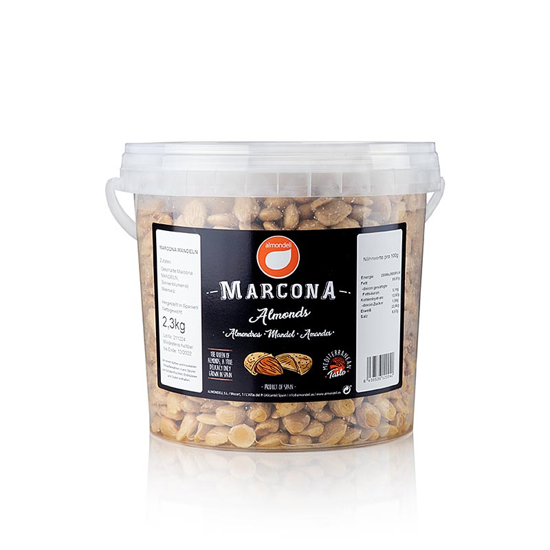 Amandes Marcona, mondées, salées, 2,3 kg