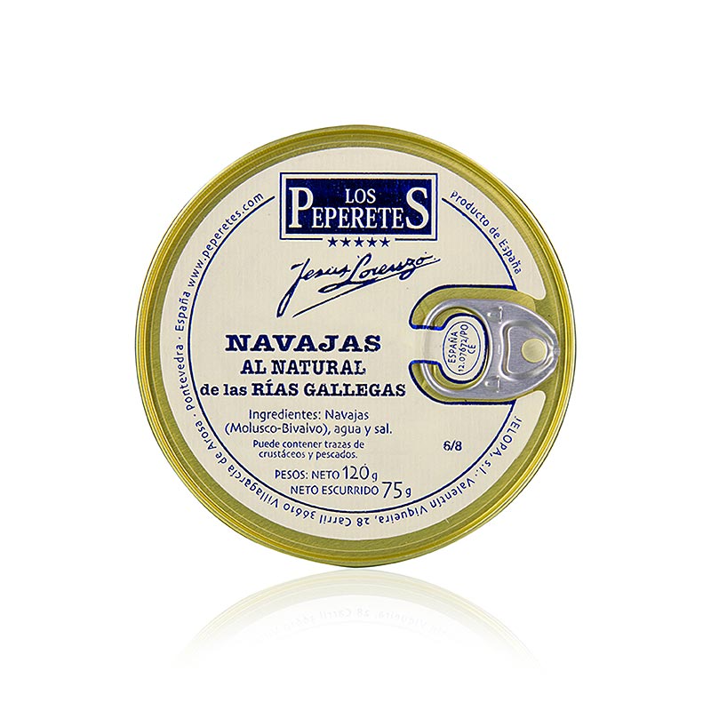 Couteaux d'espadon - Navaja de Finisterre, Jelo, Los Peperetes, 120 g