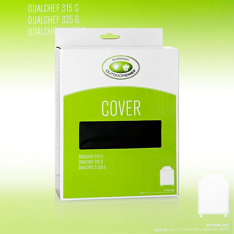 Housse de protection pour le barbecue Outdoorchef Dualchef 315 G+ 325 G, résistante aux intempéries et durable, protège de la pluie et de la poussière