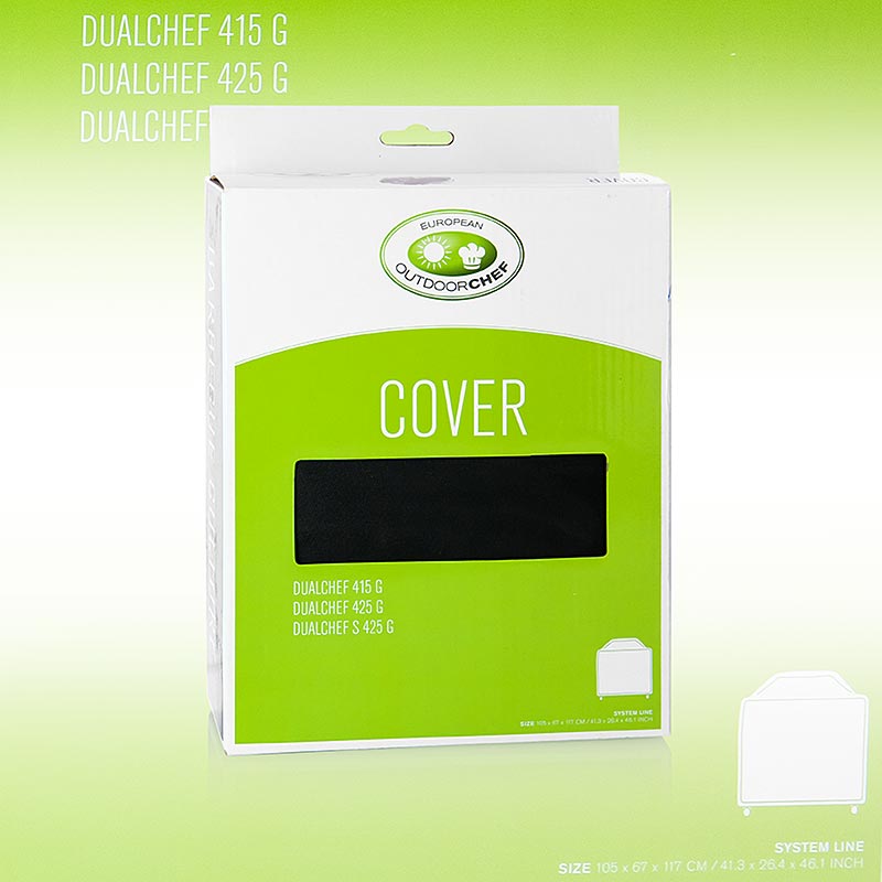 Housse de protection pour barbecue Dualchef 415 G+ 425 pour l'Outdoorchef, protège des intempéries