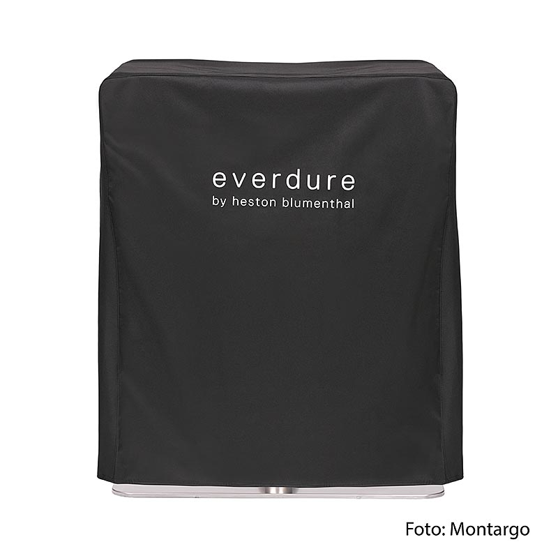 Housse de protection FUSION de haute qualité en noir pour le barbecue, développée en collaboration avec Heston Blumenthal, protège de manière fiable contre le vent, les intempéries, la poussière, la pluie et les rayons UV, facile à manipuler et parfaitement adaptée, durable et facile à nettoyer