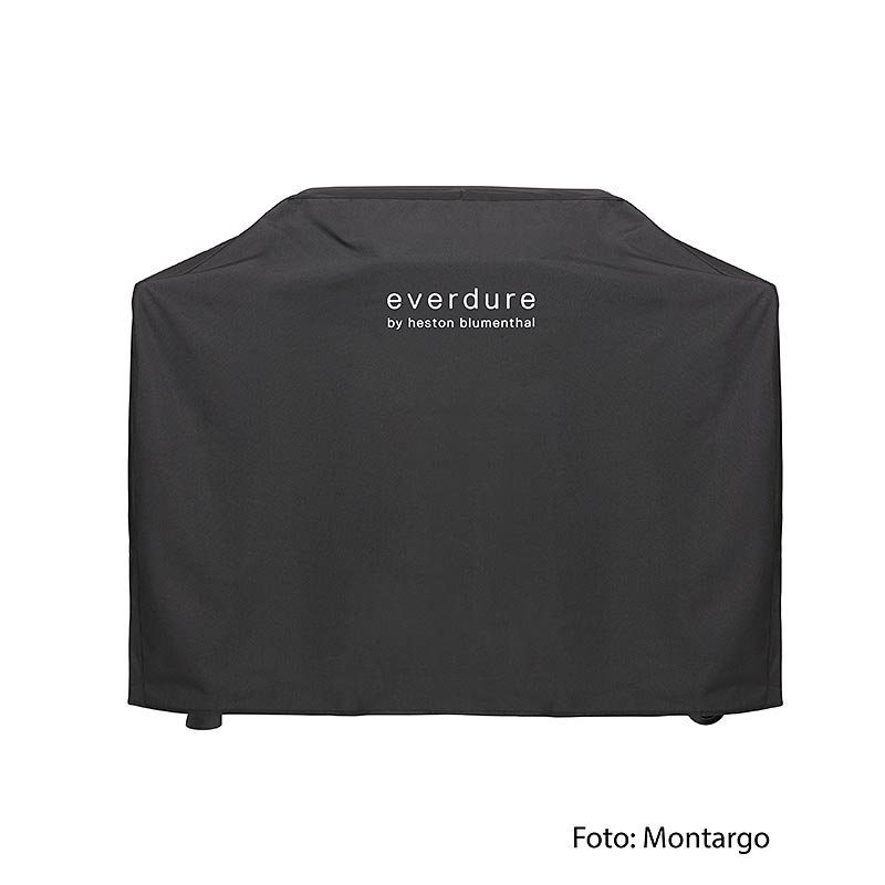 Housse de protection FORCE, noir, everdure montargo / Heston Blumenthal, 1 pc - Housse de protection résistante aux intempéries pour les barbecues Everdure by Heston Blumenthal, protège de manière fiable contre les intempéries et assure une propreté de longue durée