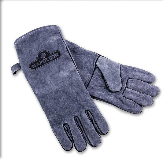 Accessoires de cuisson Napoléon - Gants de barbecue en cuir, paire, 1 pc - Gants de barbecue en cuir de haute qualité pour une protection ultime lors de la cuisson au barbecue