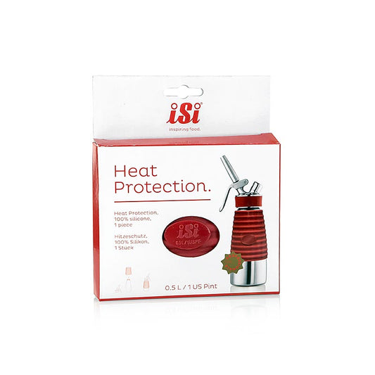 Protection thermique pour ISI Espuma Sprayer 0,5 litre, permettant de manipuler en toute sérénité les bouteilles chauffées - Une protection résistante à la chaleur pour ISI Espuma Sprayer, permettant de tenir les bouteilles chaudes en toute sécurité