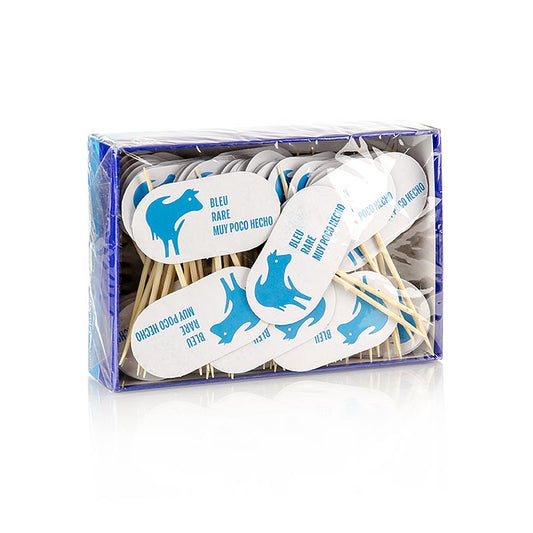 Pics en bois, avec bouclier, avec inscription "Rare", 8cm, 100 pcs