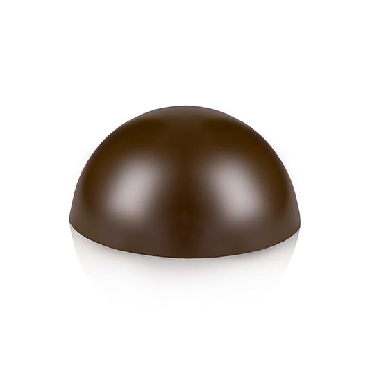 Moule à chocolat demi-sphère, grand, foncé, ø 80x40mm, 900 g, 45 pcs