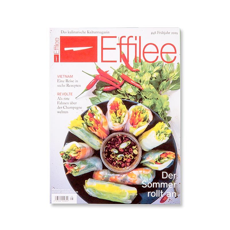 Effilee - Magazine de l'alimentation et de la vie, numéro 48, 1 pc - Magazine culinaire contenant des articles inspirants, des interviews, des recettes et des histoires sur les ingrédients, les tendances et les traditions gastronomiques, reflétant la passion pour le goût, la qualité et l'artisanat Un must pour les gourmands et les amateurs de bonne vie Commandez votre exemplaire maintenant et enrichissez votre expérience culinaire !