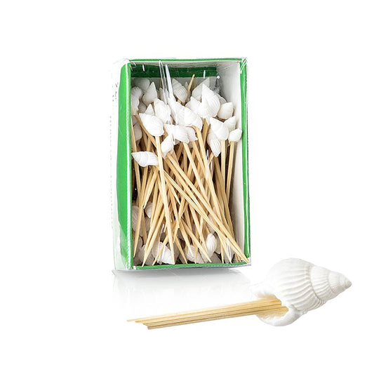 Brochettes en bambou coquille de 7 cm de long, idéales pour servir des accessoires de barbecue et des brochettes pour des barbecues privés ou des événements professionnels