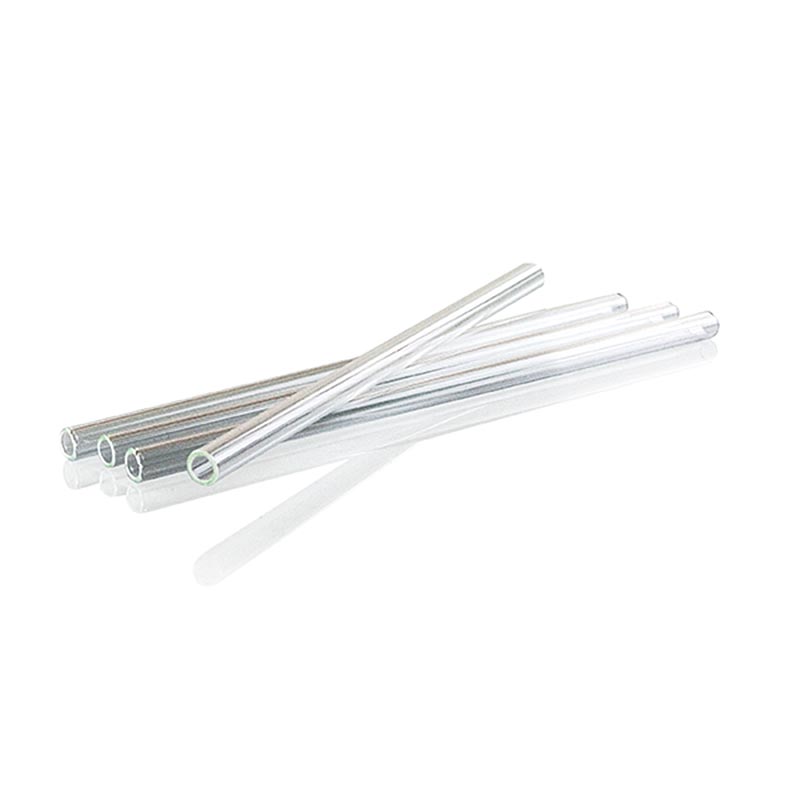 Paille en verre, droite, 21 cm de long, 8mm de diamètre, accessoire de qualité pour l'équipement du vin et du bar, parfait pour des moments uniques entre amis