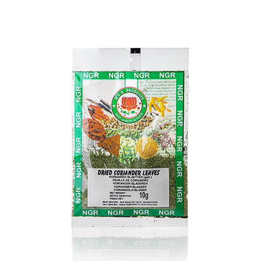 Feuilles de coriandre séchées de NGR, 10 g - Diversité exotique d'épices et d'herbes, pleine de goût et de variété d'arômes
