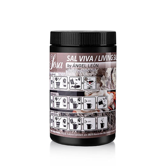 Sel Sal Viva / Living Salt by Ángel León, 700 g - Pour usage professionnel, pour cuire les aliments par réaction exothermique Cristallise et chauffe, avec un léger arôme de vinaigre