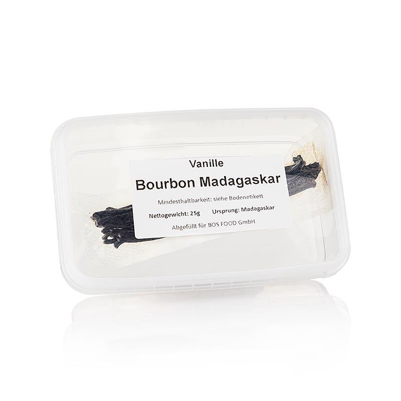 Gousses de vanille Bourbon de Madagascar, 7 bâtons, 25 g, pour aliments et boissons sucrés