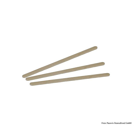 Agitateur Naturesse jetable en bouleau FSC, non doublé, 11,4cm, écologique pour accessoires et ustensiles de barbecue