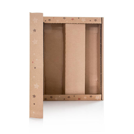 Carton cadeau pour le vin "Natura Stars", carton cadeau pour 3 bouteilles, 360mm, 1 pc