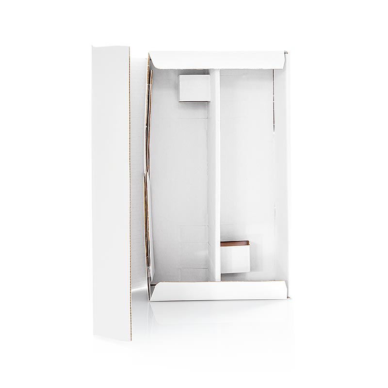 Carton cadeau pour le vin "Seta Bianco Arbre étoilé", carton cadeau 2 pièces, blanc, 360mm, 1 pc