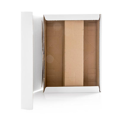 Carton cadeau pour le vin "Seta Bianco Arbre étoilé", carton cadeau 3 pièces, blanc, 360mm, 1 pc