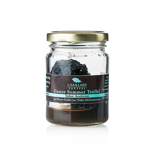 Truffes d'été entières de France, assaisonnées de jus de truffes d'hiver, Gaillard, 50 g - Expérience gourmande et produits truffés pour agrémenter les plats