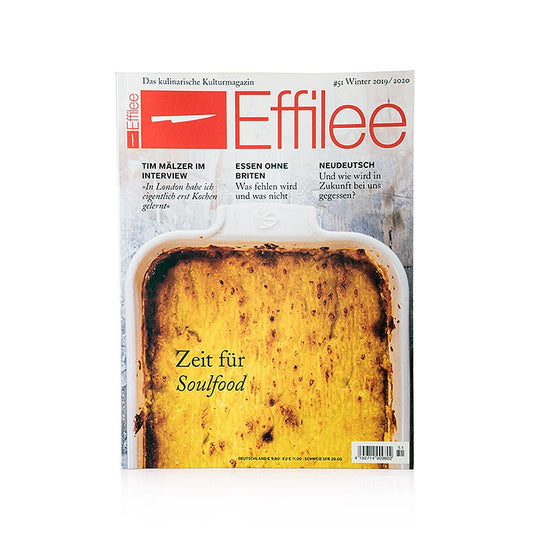 Effilee - Magazine de l'alimentation et de la vie, numéro 51, 1 pc - Découvrez le plaisir culinaire, le goût, la qualité et l'artisanat dans ce numéro du magazine de l'alimentation et du style de vie