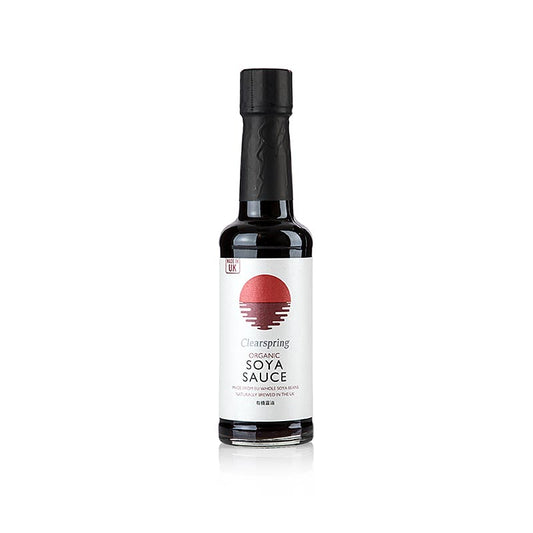 Sauce soja bio Shoyu de Clearspring, produite au Royaume-Uni selon la méthode japonaise