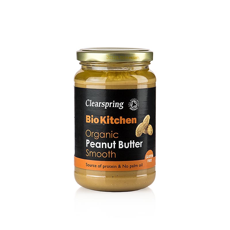Organic Peanut Butter, smooth (pâte de cacahuètes / pindakaas), Clearspring, BIO, 350 g