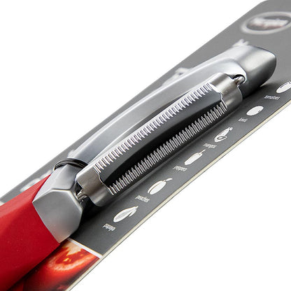 Serrated Peeler (Éplucheur dentelé), Rouge, 1 pc