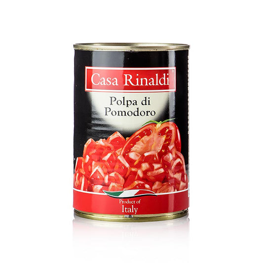 Pulpe de tomate (polpa pomodoro) de Casa Rinaldi, 400 g - conservée et séchée, parfaite pour les antipasti ou comme ingrédient de votre plat préféré