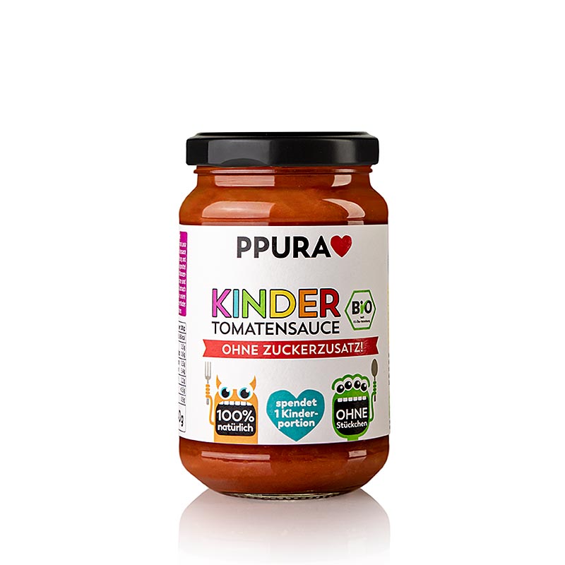 Ppura Sugo Kinder - Sauce tomate sans sucres ajoutés, BIO, 340 g