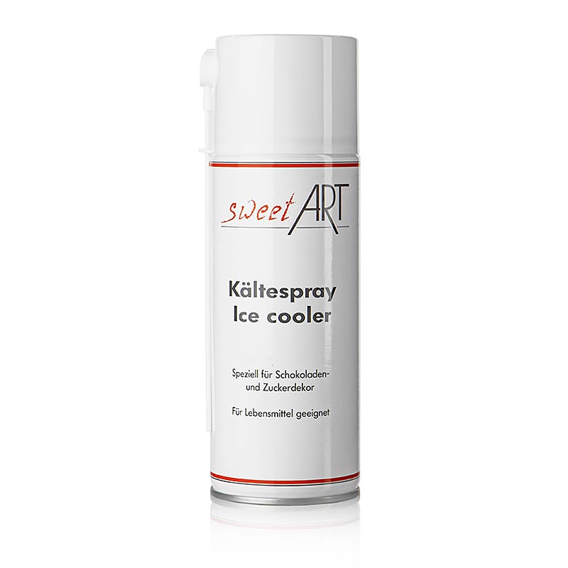Spray réfrigérant de SweetArt, convient pour les aliments, 400 ml, parfait pour les créations de pâtisserie et de dessert, les travaux de collage et de fixation, un must pour les pâtissiers et les fans de pâtisserie