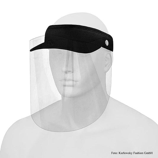 Casquette d'activité noire avec visière amovible, réglable, adaptée à un usage quotidien, hygiène et protection