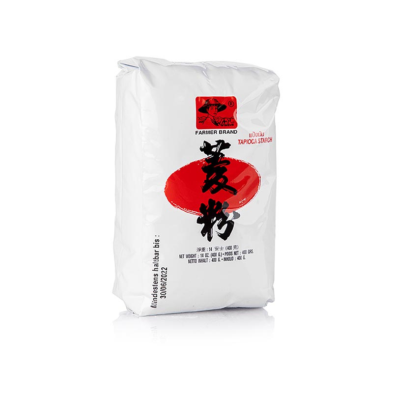 Farine de fécule de tapioca de Farmers Brand, 400 g, fine farine de fécule de racines de manioc, idéale pour épaissir les soupes, les tartes et les garnitures de fruits, liquide restant clair